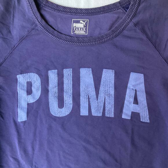PUMA Women Long Sleeve Crewneck Sweatshirt Size M, Purple - Picture 4 of 8